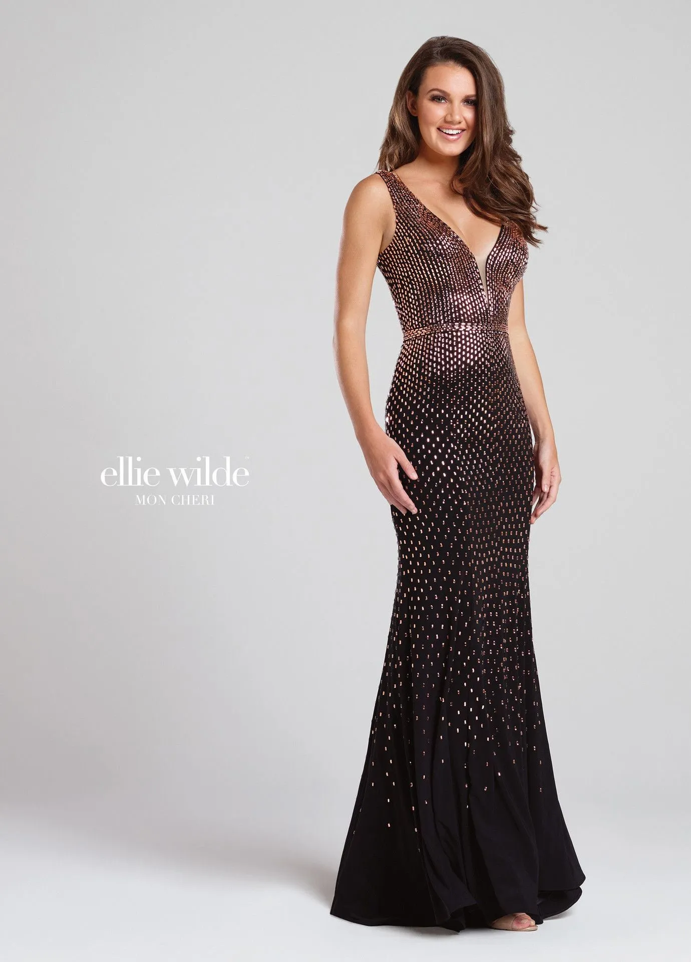 117111 Prom Dress Black/Bronze