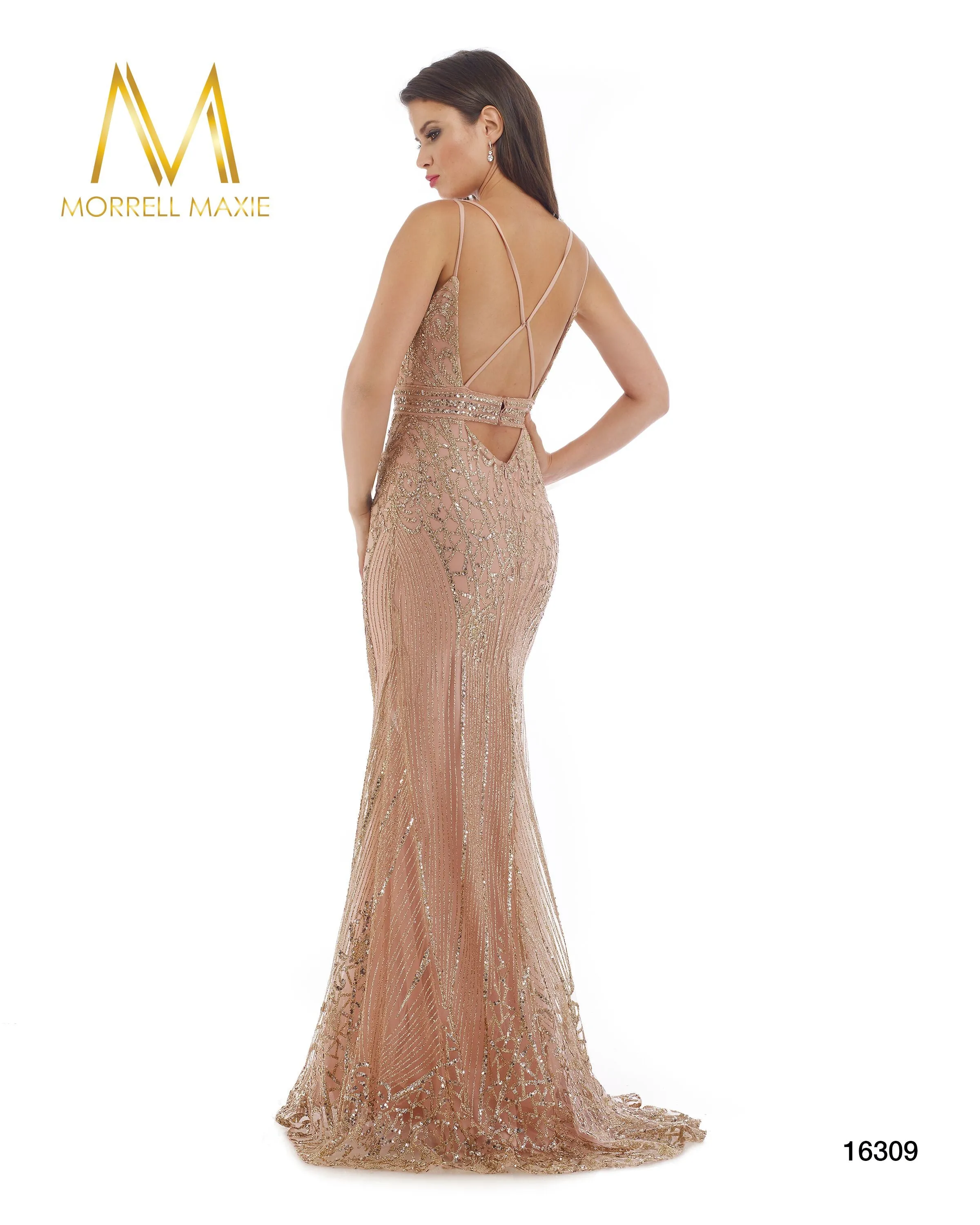 16309 Prom Dress Rosegold