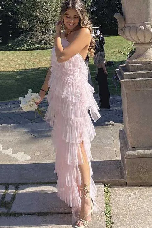 18th birthday dress Long Pink Prom Dress Y77