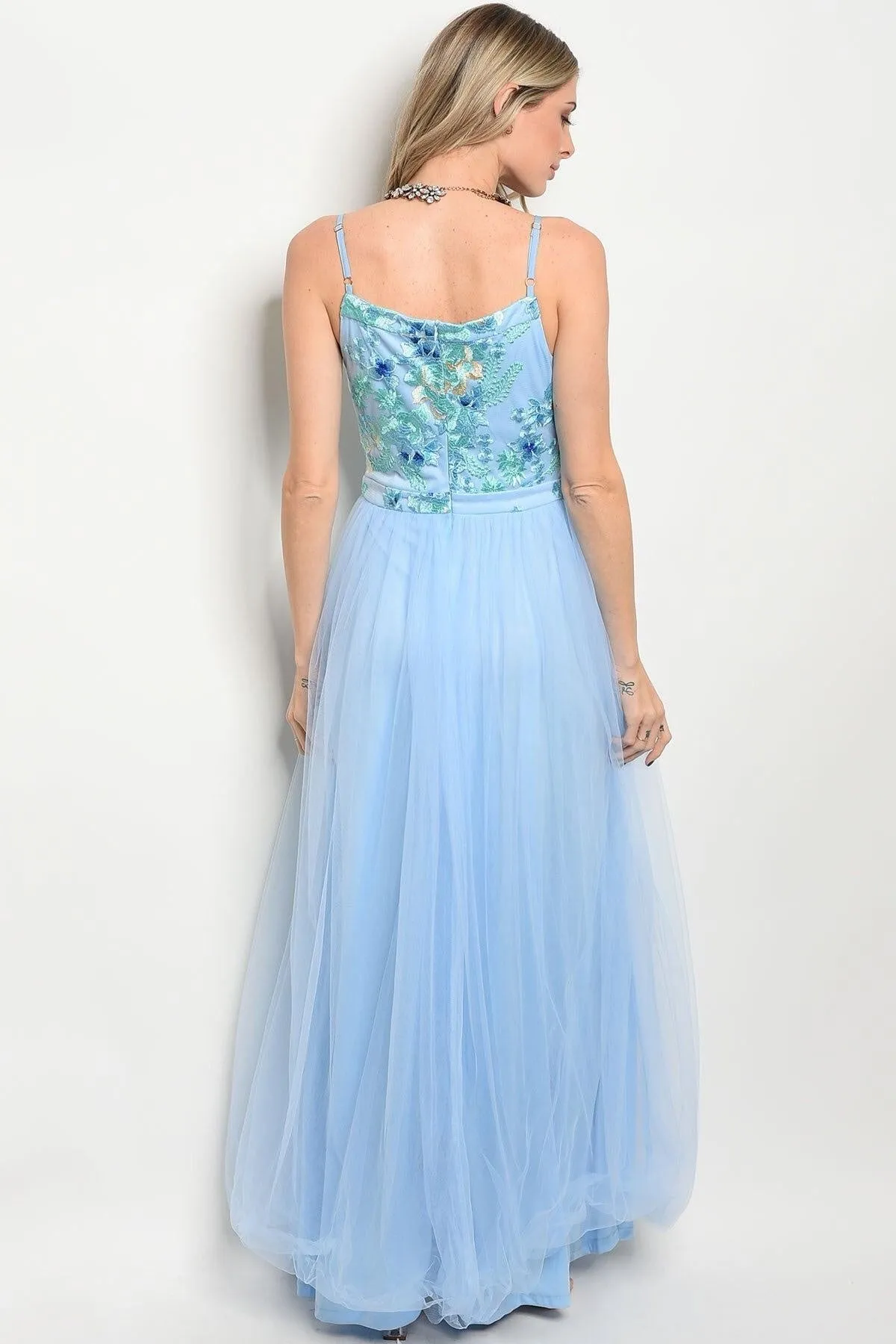 Ariah Sky Blue Maxi Gown-FINAL SALE-NOT ELIGIBLE FOR EXCHANGE OR REFUND