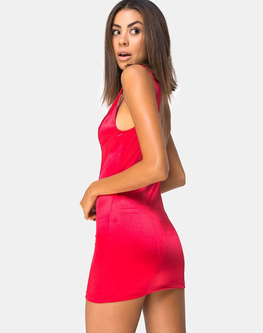 Atel Dress in Red