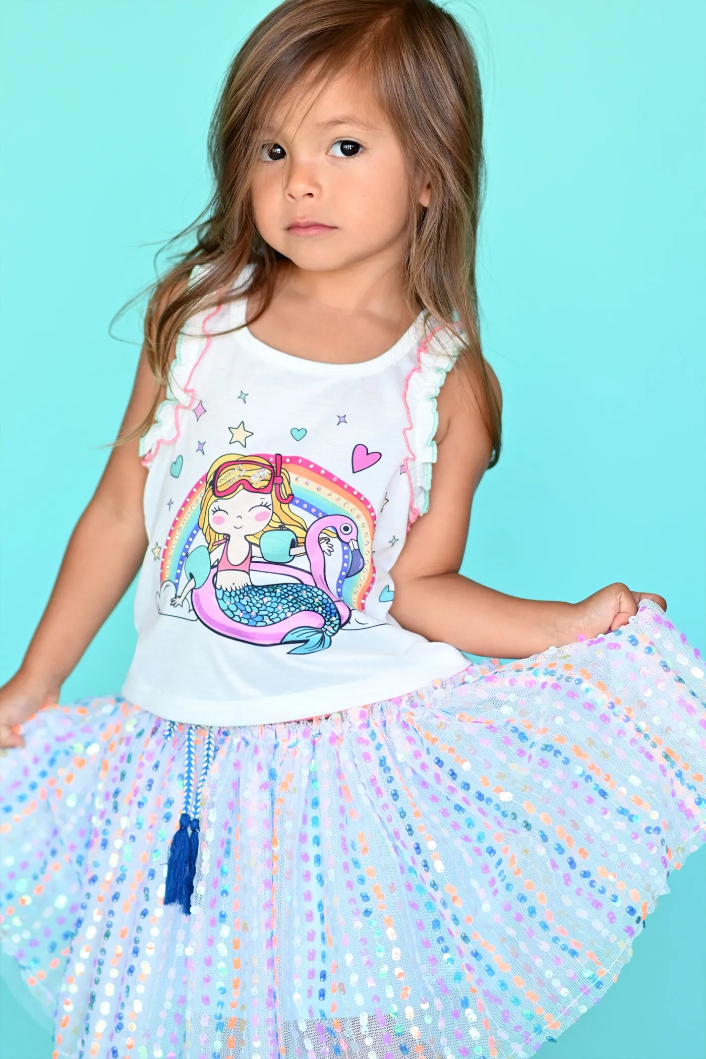 Baby Sara Ruffle Mermaid Top