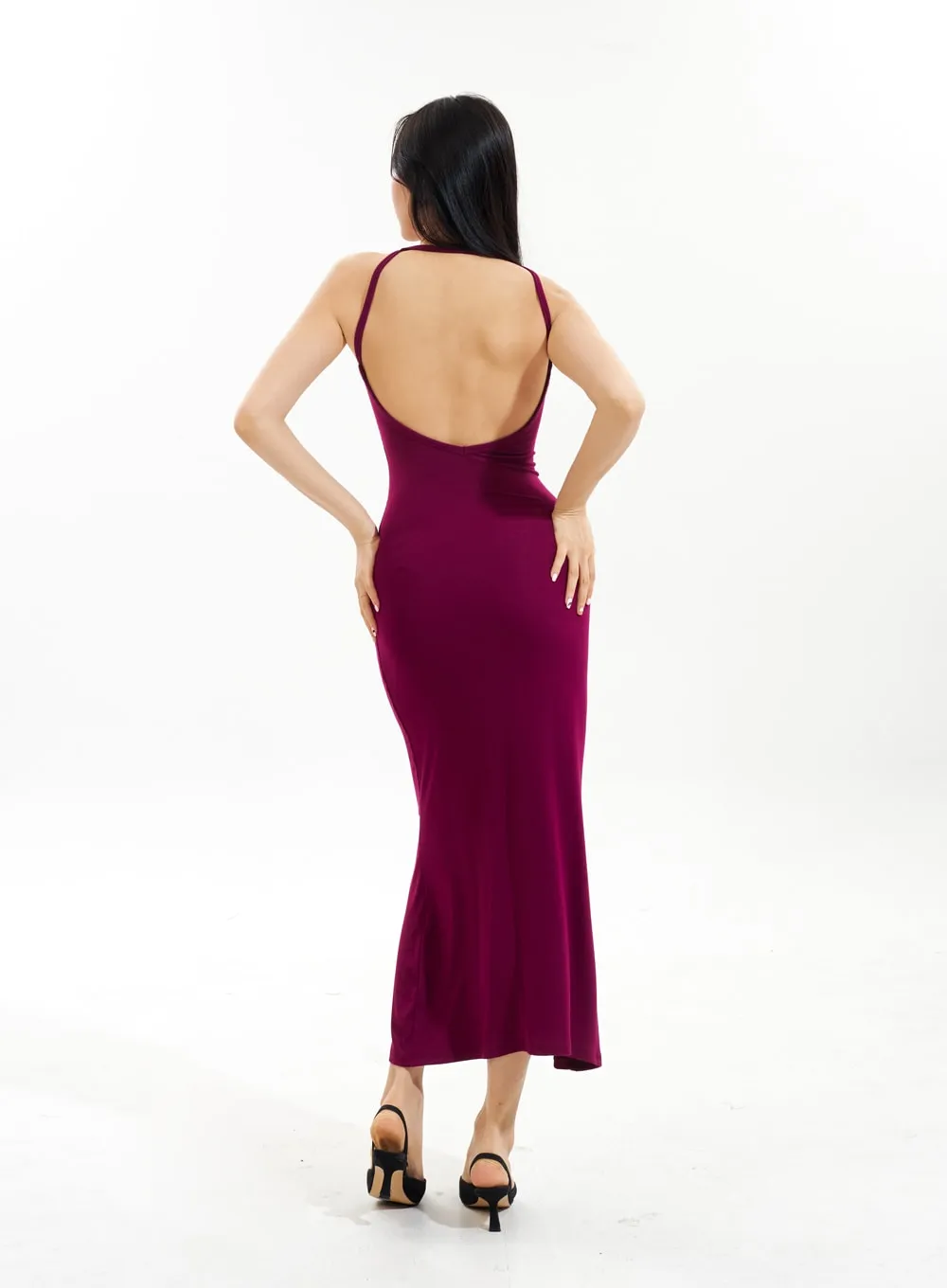 Backless Maxi Dress IU309