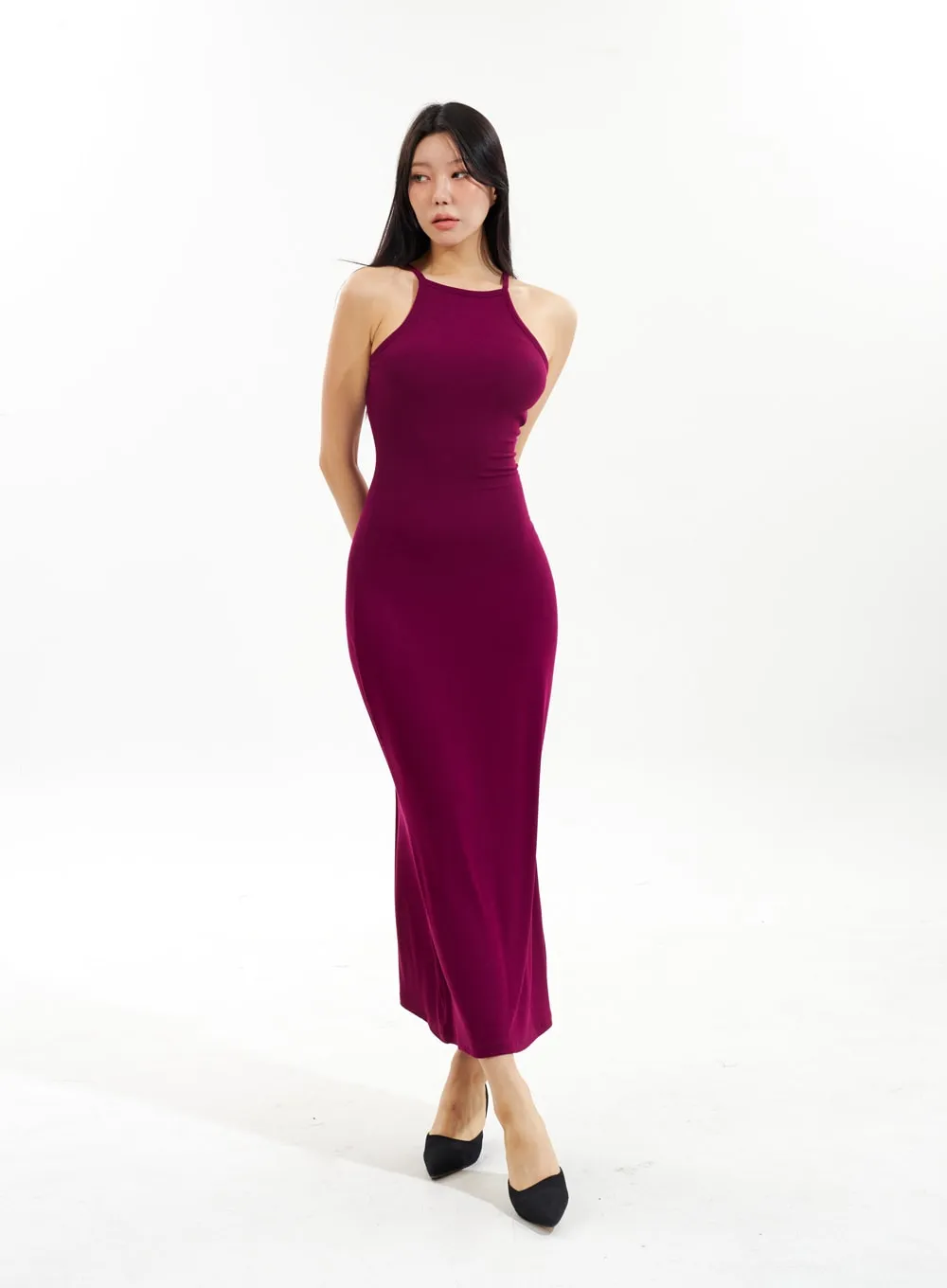 Backless Maxi Dress IU309