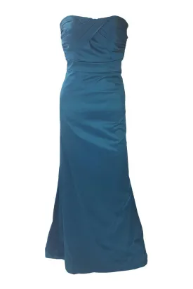 BCBGeneration Teal Green Strapless Fishtail Prom Gown (US 0 | UK 4)