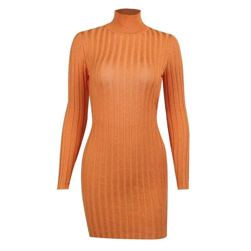 Brigitte Long-Sleeved Mini Dress