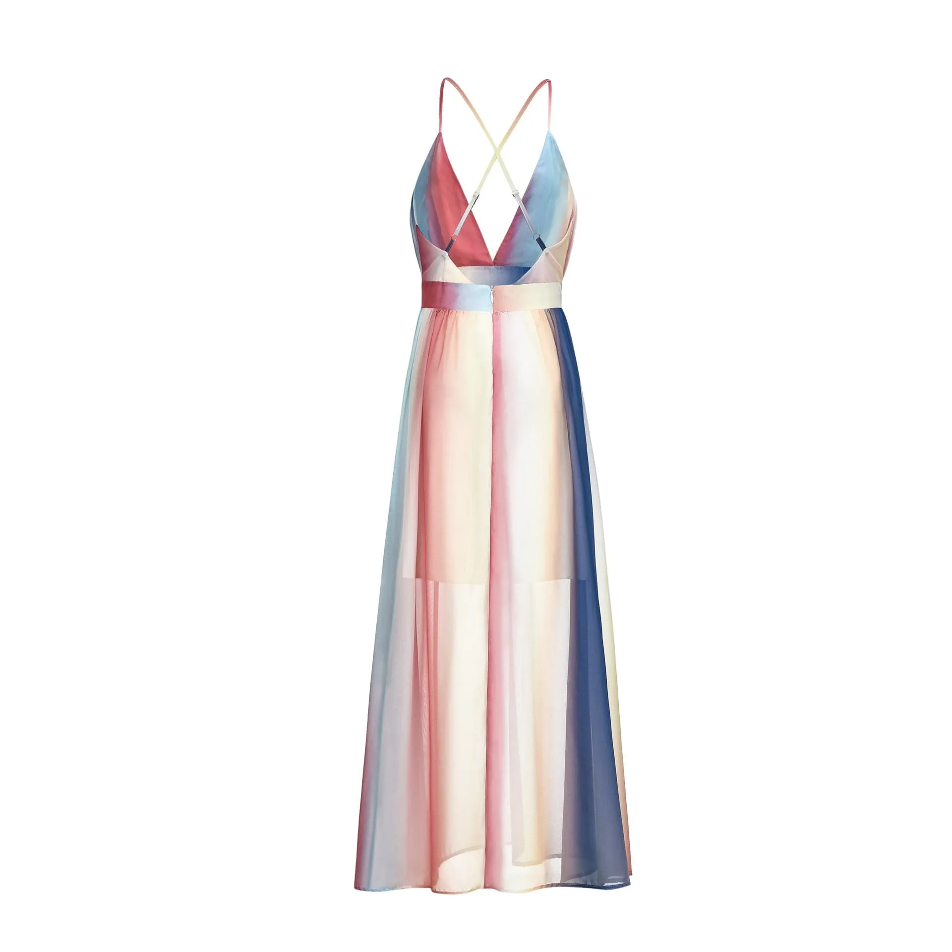 DressBetty - Iridescent Long Backless Prom Dresses