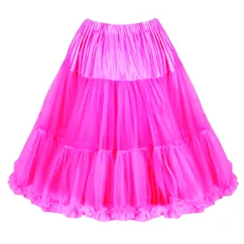 EXTRA VOLUME Hot Pink Net Vintage Rockabilly 50s Petticoat Skirt