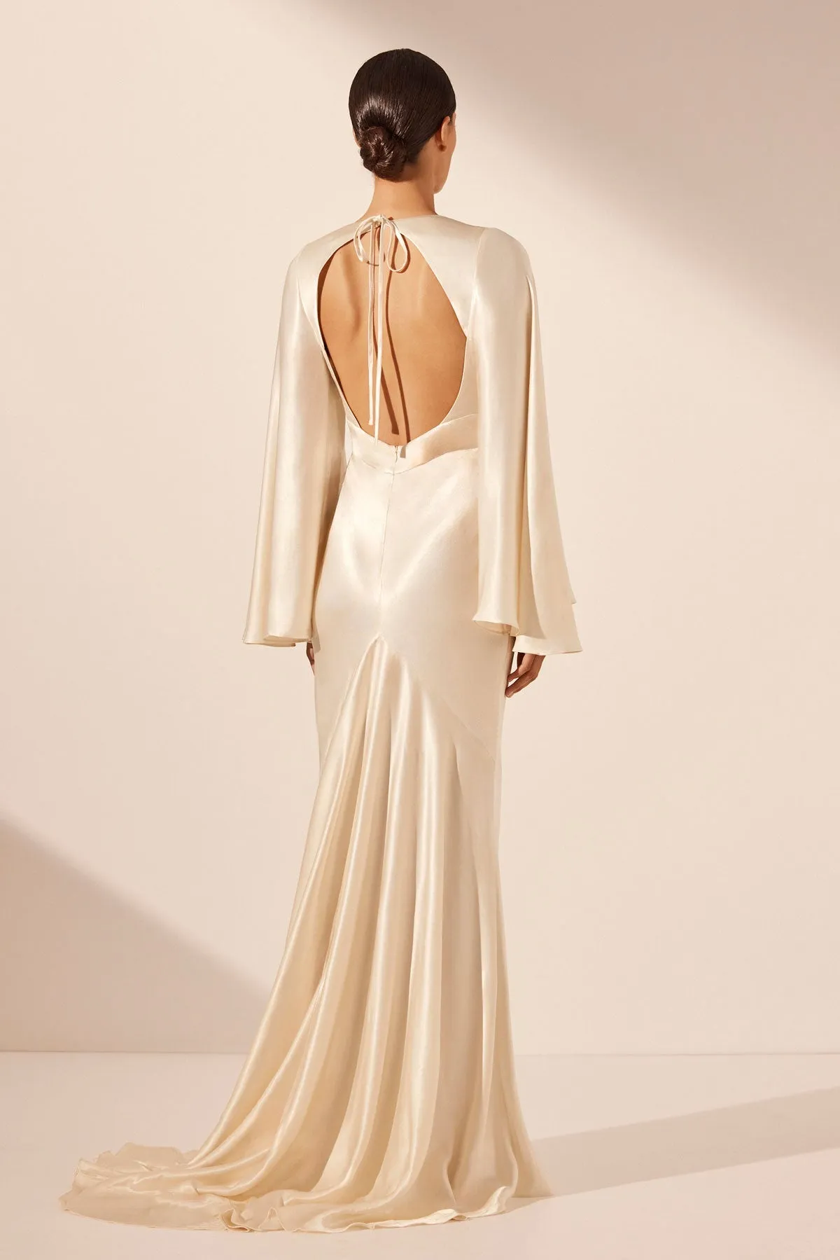 LA LUNE BACKLESS MAXI DRESS - CREAM