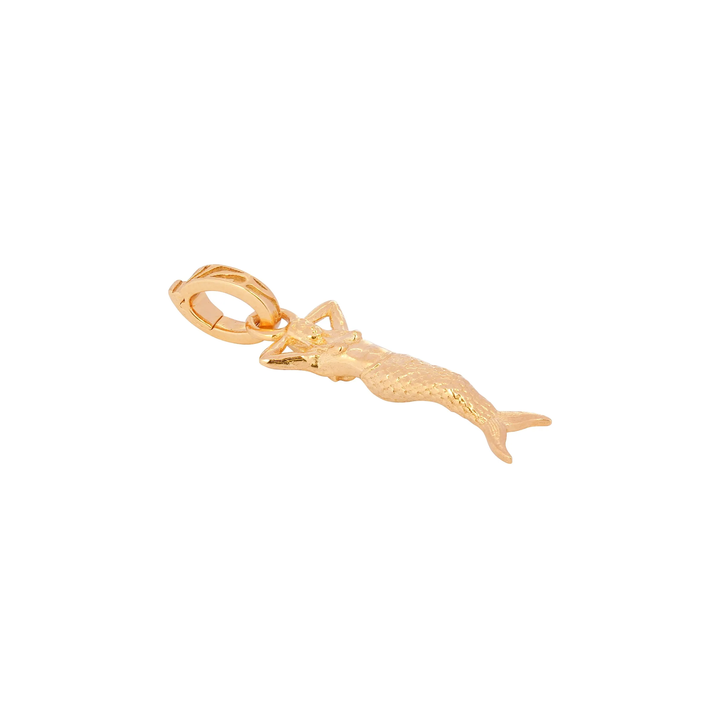 Mermaid Charm, Gold Vermeil