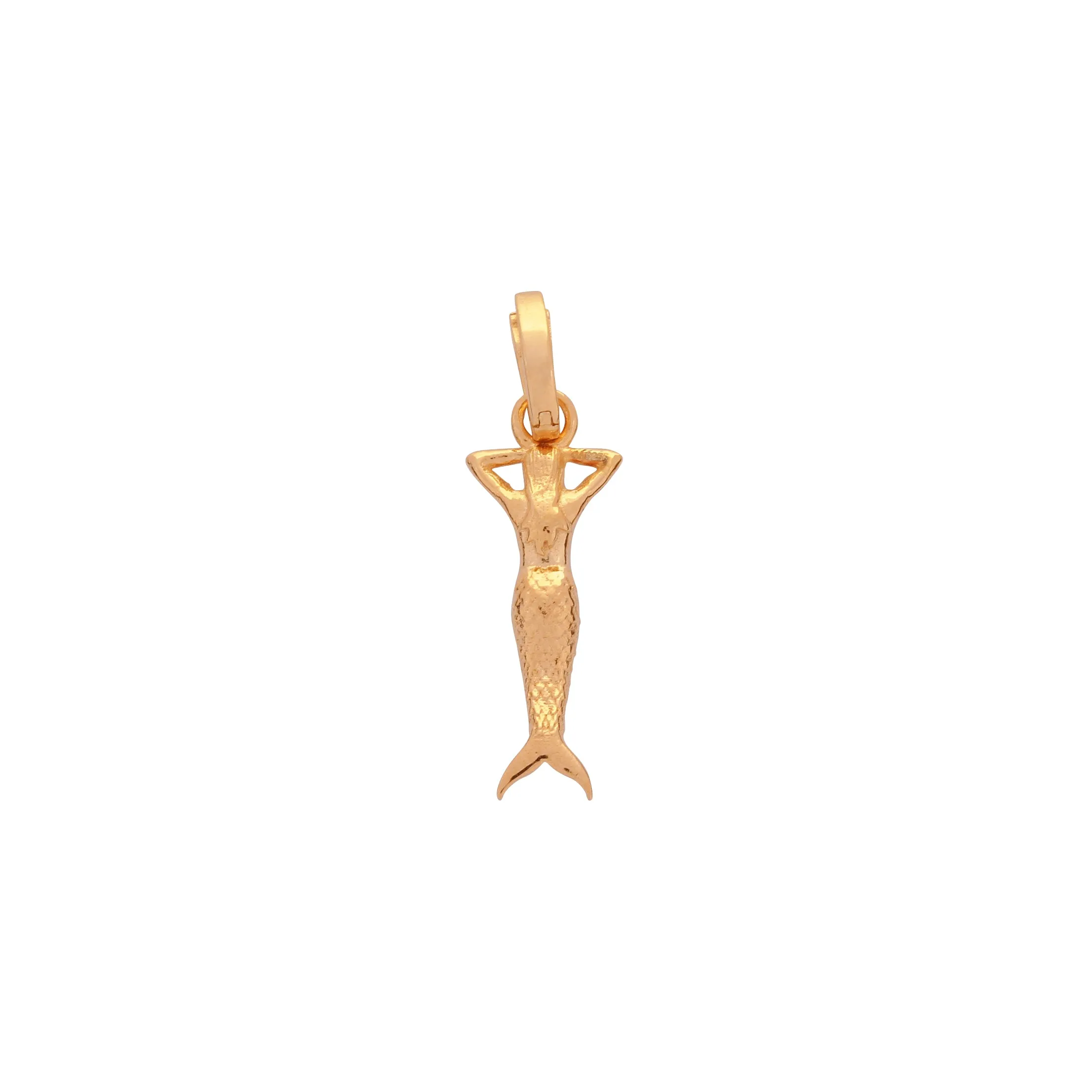 Mermaid Charm, Gold Vermeil