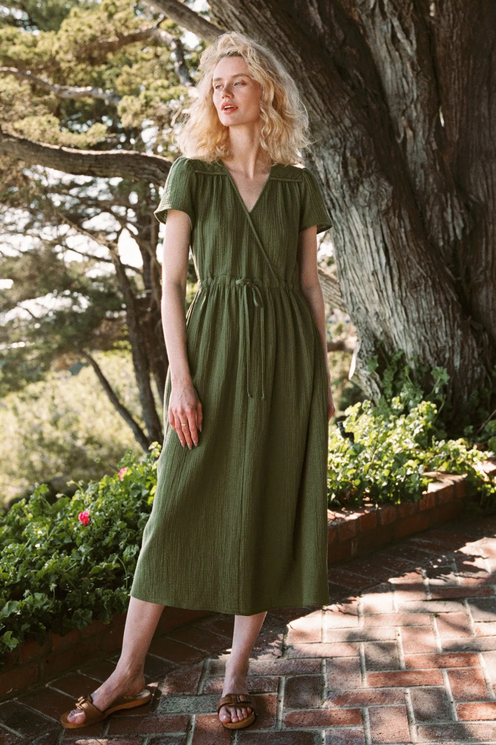 The Dawn Dress Petites | Forest Gauze