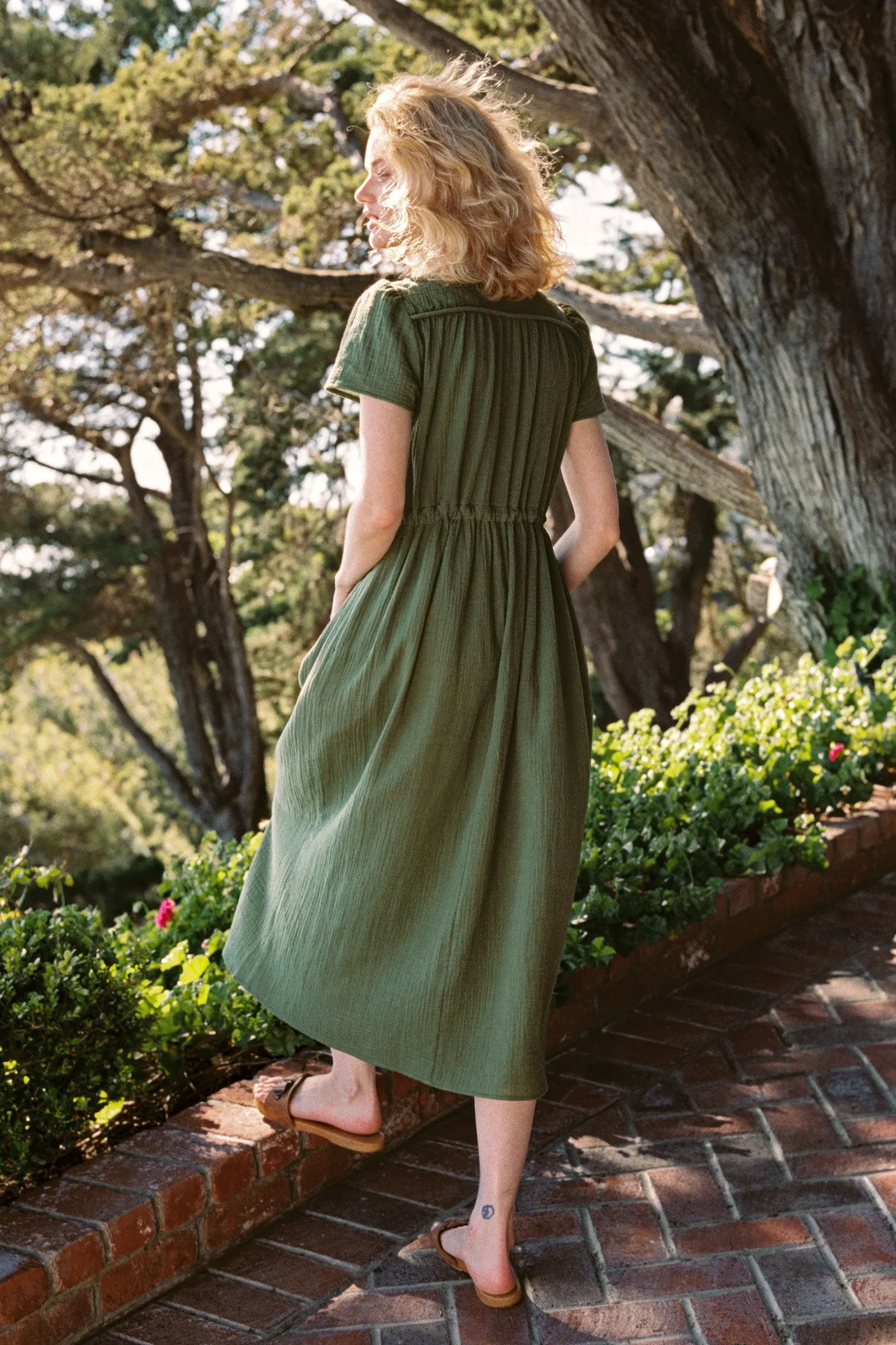 The Dawn Dress Petites | Forest Gauze